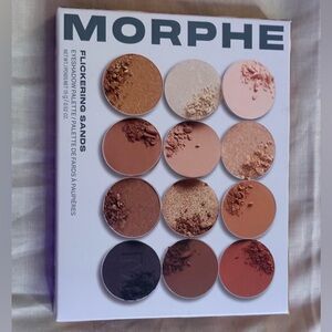 Morphe Neutral Warm Eyeshadow Palette — Beige, Gold, Brown, Peach, Black